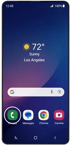 Change Voicemail greetings using visual voicemail step 1