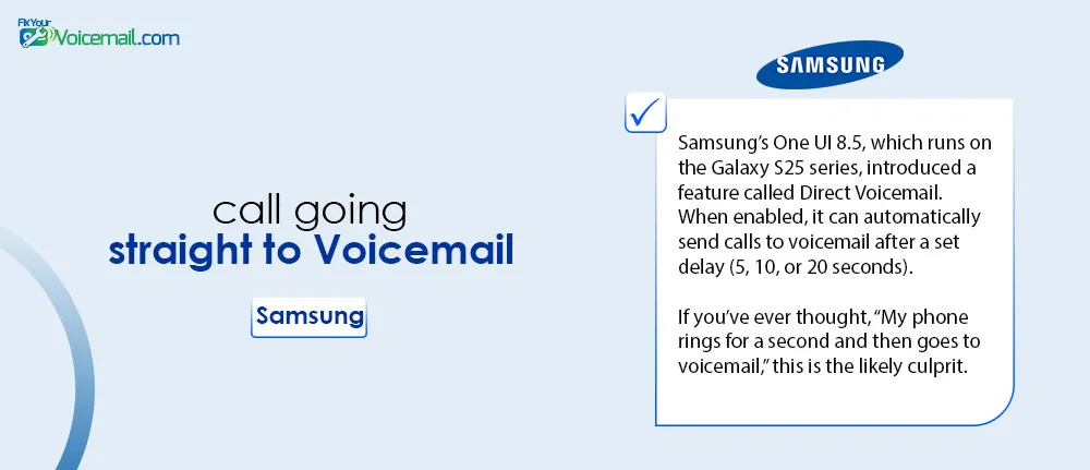 How To Fix Calls Going Straight To Voicemail on Samsung