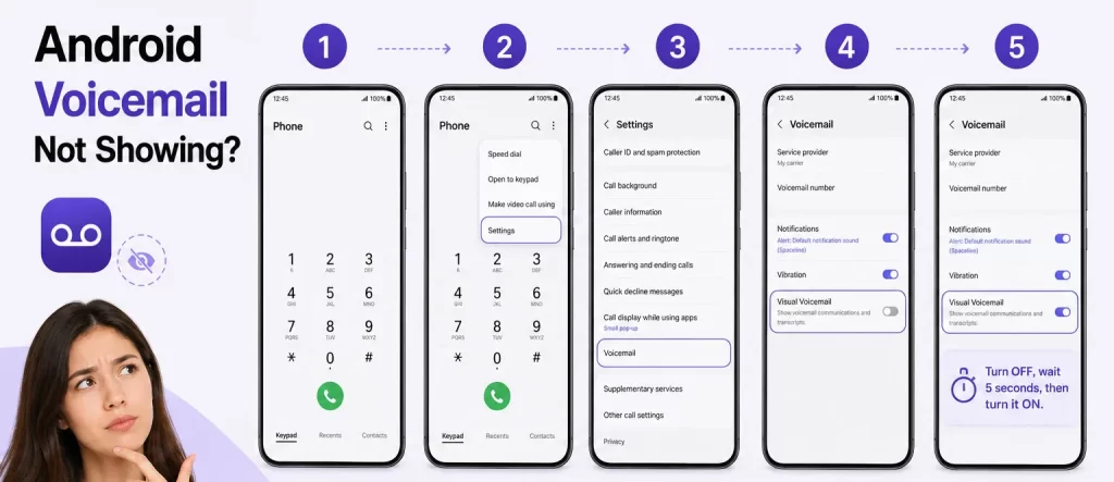 Fix Voicemail Not Showing on Google Pixel & Stock Android