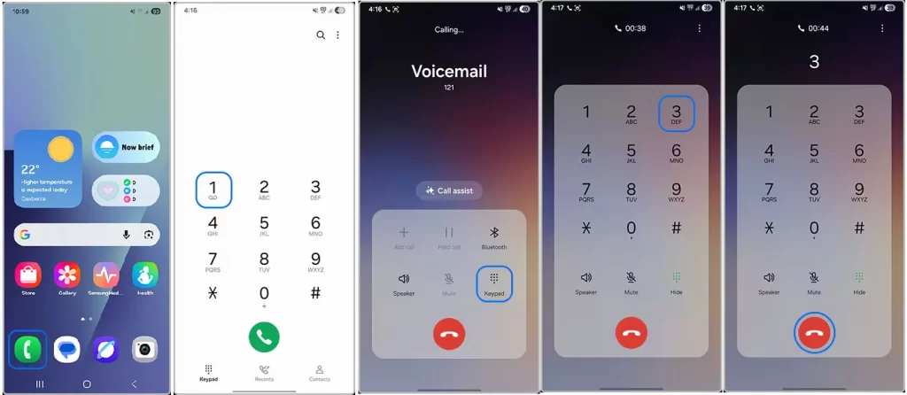 Steps To Delete Voicemail message on Samsung