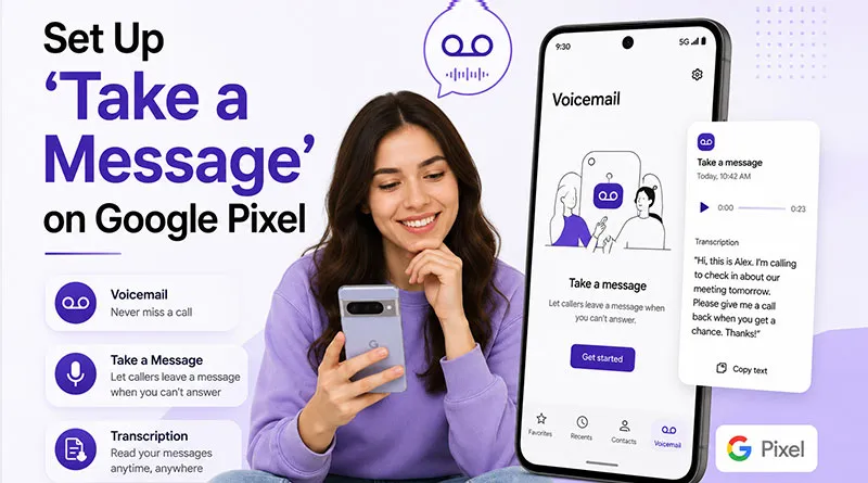 How to Set Up "Take a Message" on Google Pixel.