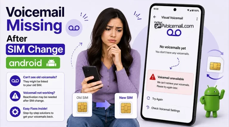 Android Voicemail Missing After SIM Change.