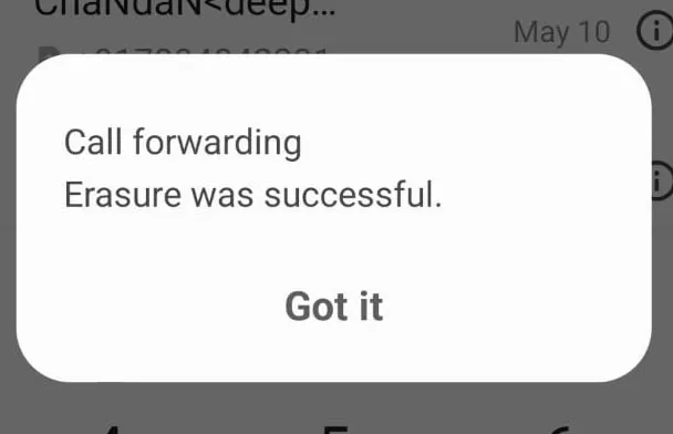 erases all call forwarding to fix Call Forwarding Is Blocking Take a Message