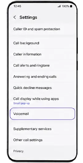Tap Voicemail.