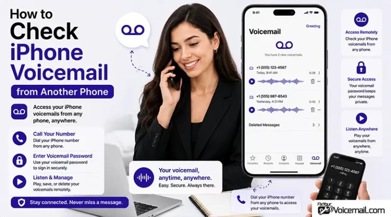 Check iPhone Voicemail from Another Phone.