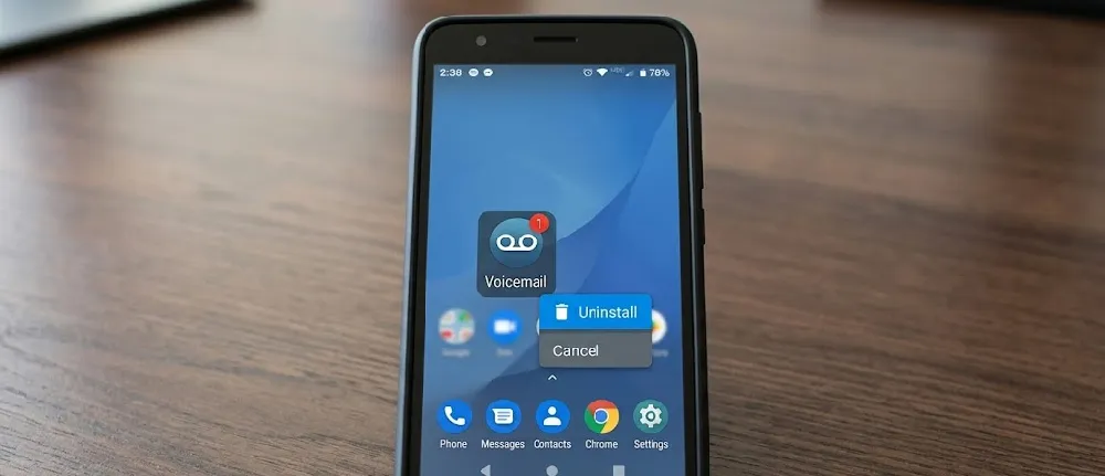 Reinstall Your Voicemail App to Fix Android Voicemail Not Syncing error
