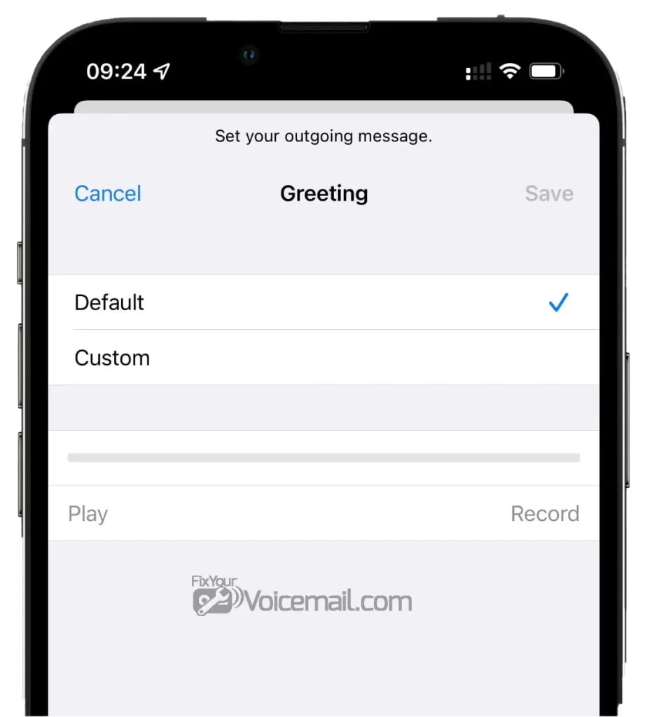 Set Up Voicemail on iPhone and Greeting Option