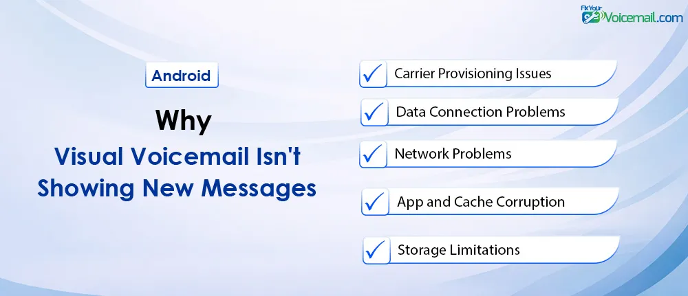 Why Visual Voicemail Isn't Showing New Messages?