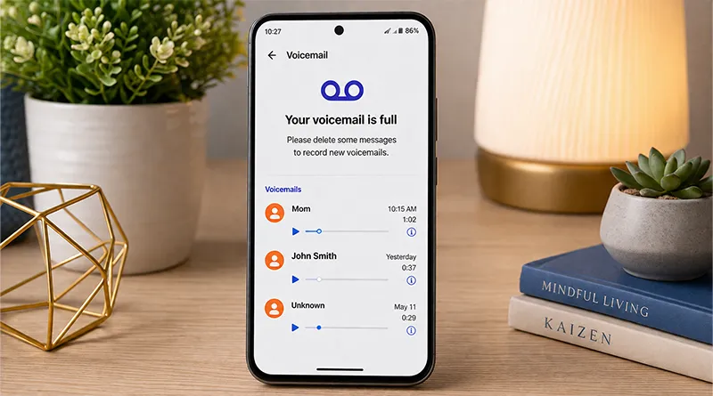 Fill voicemail inbox to disable voicemail on android