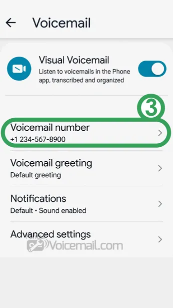 Verify Voicemail Number to Fix Voicemail Not Working After Android Update