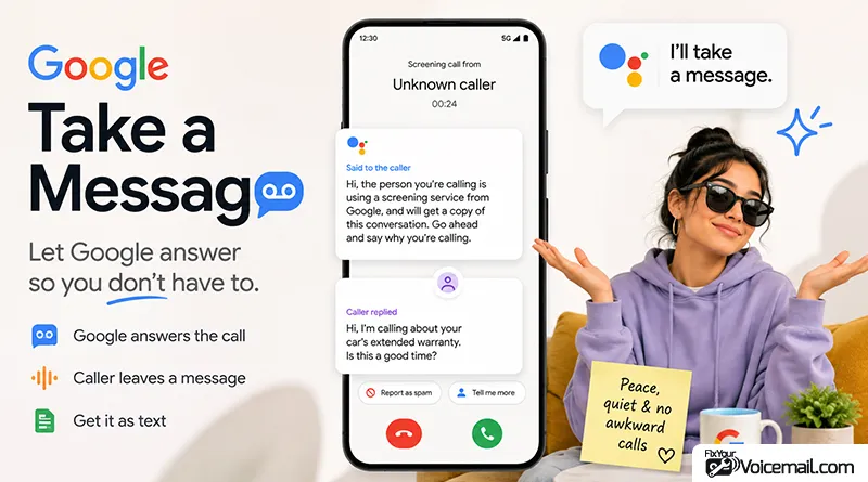 difference between Call Screen and Take a Message