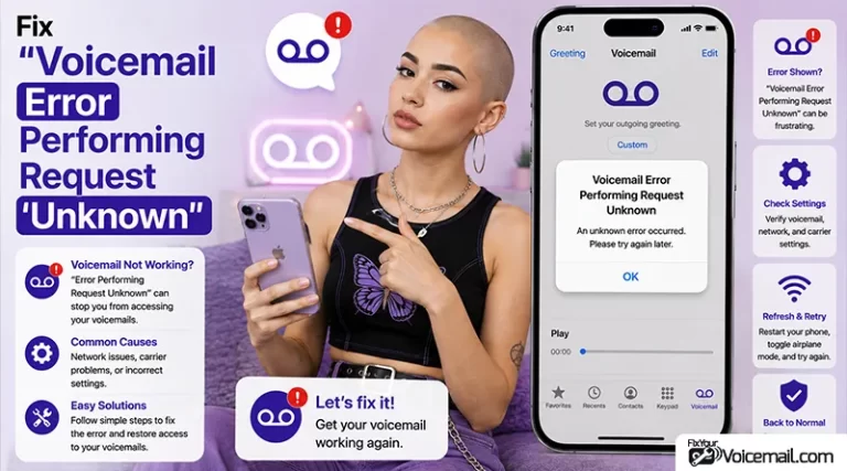 fix Voicemail Error Performing Request Unknown